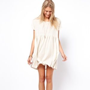ASOS smock dress oatmeal US 8